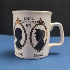 Royal Wedding Princess Anne to Mark Phillips 1973 Commemorative Mug